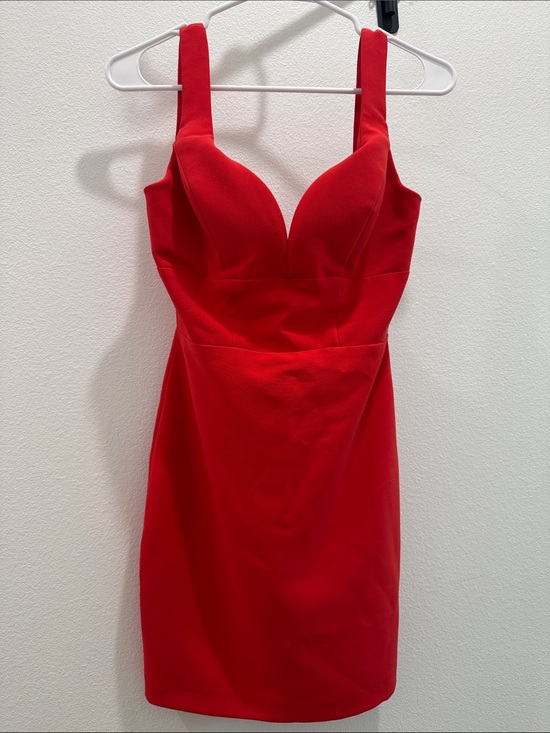Karlie Dresses & Skirts - Karlie Red V-Neck Bodycon Mini Dress